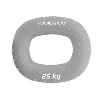 Эспандер кистевой силиконовый PowerPlay PP-4337 Hand Grip Large 25 кг (Серый)