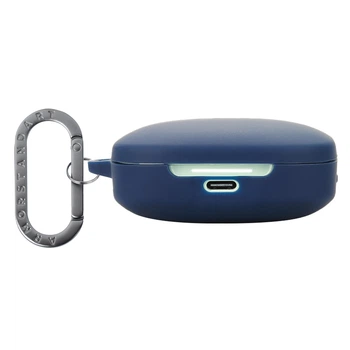 Силиконовый чехол для наушников Xiaomi Redmi Buds 6, Hang Case, синий, ультратонкий защитный кейс толщиной 2 мм, защита от царапин, пыли и ударов, компактный, с карабином для крепления, ArmorStandart (ARM83391)