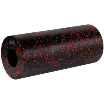 Массажный ролик (роллер) гладкий PowerPlay PP-4346 Mini EPP Foam Roller Черно/Красный (15x5,3см.)