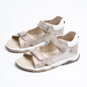 Босоніжки шкіряні із профілактичним супінатором 40 золотисті 2517-858 (25.2 см)