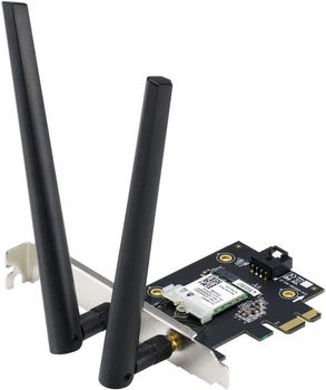 Wi-Fi адаптер ASUS PCE-AXE5400, BT5.2, 2.4G, 5G, 6G, Wi-Fi 6E, PCI Express x1 (90IG07I0-ME0B10)