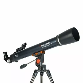 Телескоп Celestron AstroMaster LT 70AZ, ахромат, устойчивый штатив, адаптер для телефона и шустёр