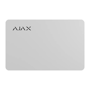 Бесконтактная ключ карта управления Ajax Pass ISO 14443-А Белый (3 шт)