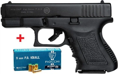Пистолет сигнальный Bruni Mini Gap (Glock 26) + 50 шт холостых патронов Fiocchi