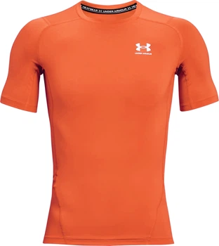 Футболка компресійна Under Armour HEATGEAR SHORT SLEEVE помаранчева M 1361518-847