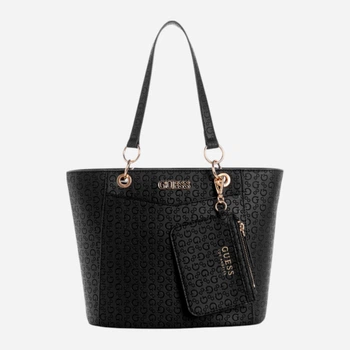 Набор сумка шоппер + кошелек женский Guess 374532452 Черный (1159830060)
