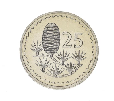 Монета Кипр 25 милей 1977 UNC