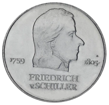 Монета Німеччина 20 марок 1972 F-VF А Фрідріх Шіллер