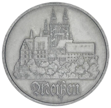 Монета Германия 5 марок 1972 F-VF А город Майсен