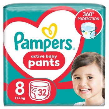 Підгузки трусики Pampers Pants розмір 8 32 шт. від 17+ кг