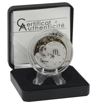 Монета Камерун 500 франків 2010 Срібло UNC Знаки зодіаку - Скорпіон