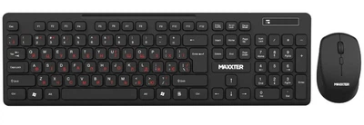 Комплект бездротовий Maxxter KMS-WCM-02B-UA Wireless Black