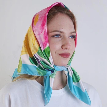 Хустка шовкова Букет