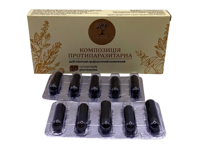 Фітосвічки протипаразитарні Еконіка з рослинних екстрактів 10 штук