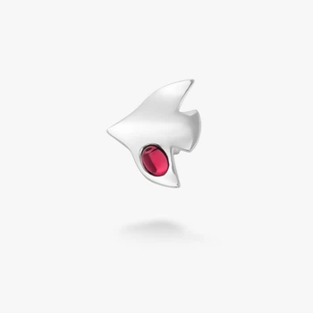 Серебряная Брошь значок Благовещение Fuchsia