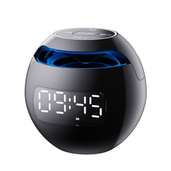 Портативная Bluetooth колонка с часами KIMISO KMS-K12 Чёрная