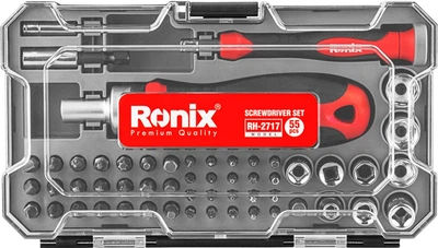 Набор отверток Ronix с насадками 56 шт. (RH-2717)