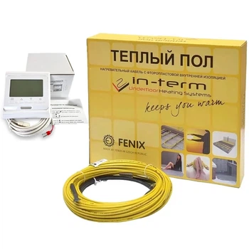 Нагревательный кабель In-therm ADSV 20 - 8 м, 170 Вт + программируемый терморегулятор In-therm E51.716
