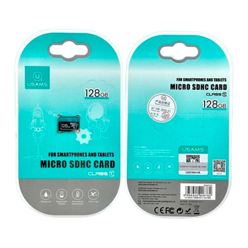 Карта памяти Usams US-ZB266 microSDXC 128Gb (UHS-1 U3) (Class 10) (R-90 Mb/s, W-30 Mb/s) для Full HD и 4К