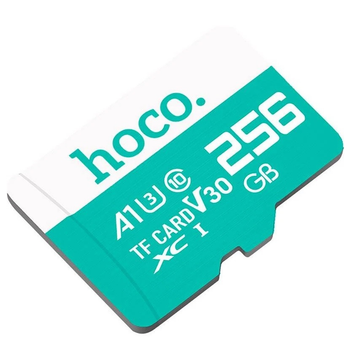 Карта памяти Hoco microSDXC 256Gb A1 V30 (UHS-1 U3) (Class 10) (R-90 Mb/s, W-30 Mb/s) для видео Full HD и 4К