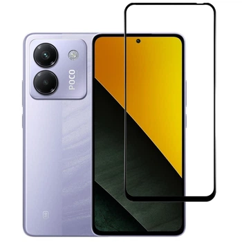 Защитное стекло LUX для Poco M7 Pro 5G полная проклейка черный