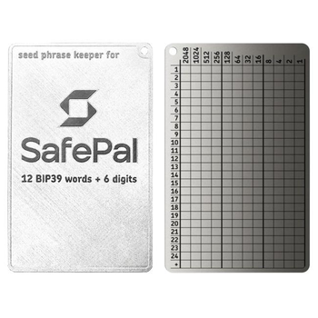 Мнемонический планшет Lapua Dev Seed phrase keeper 24+1 BIP39 for Safepal (LS24+1BIP39)