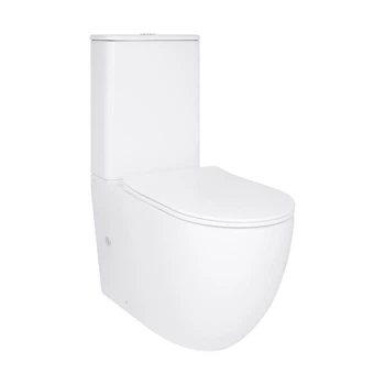Унітаз підлоговий Qtap Robin New Ultra Quiet безобідковий з сидінням Soft-close WHITE
