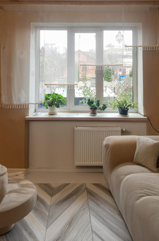 Комплект панельних фіранок Firanka Damask 4шт карниз 230см Кремовий (23_2п)