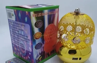 Лампа на подставке шар вращающийся Rgb mp3 с пультом Usb диско лампа ночник со светомузыкой
