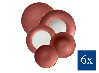 Набір столового посуду Villeroy & Boch Manufacture Rock Glow 30 предметів преміальна порцеляна
