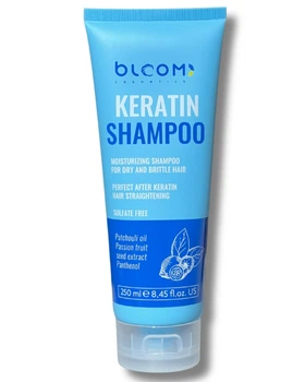 Шампунь безсульфатный BLOOM Keratin Shampoo 250ml