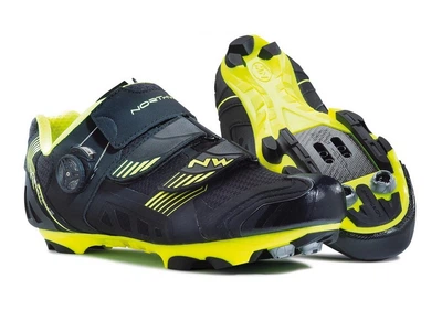 Туфлі велосипедні Northwave NIRVANA M 41 (8.5US) Black/yellow fluo (80142002 04)