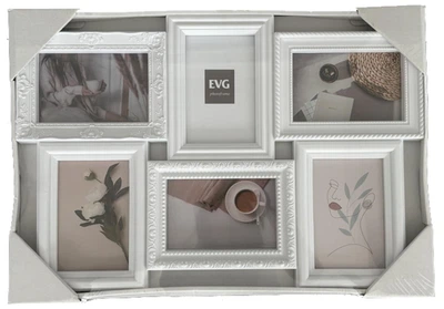Мультірамка на 6 фотографій 10х15 см EVG INNO ZB-6-3753 WHITE COLLAGE