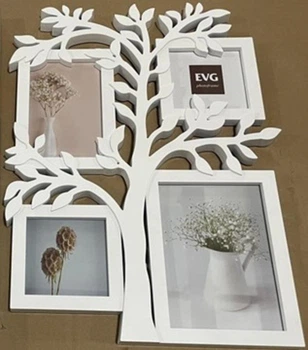 Мультирамка на 4 фотографии (2- 10х10см, 1-10х15см, 1-13х18см) EVG INNO ZB-4-4432 WHITE COLLAGE