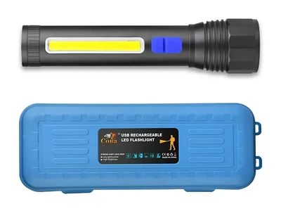 Фонарь полицейский Bailong CB-C12-P50-COB светодиодный анодированный алюминий USB аккумулятор 18650 ZOOM