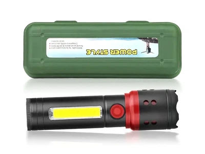 Ліхтар поліцейський Bailong BL-F861 світлодіодний анодований алюміній USB зарядка