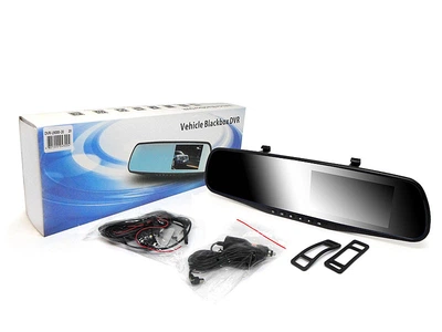 Видеорегистратор DVR зеркало заднего вида L9000 FullHD 1920x1080 G-сенсор