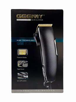 Машинка для стрижки волос Geemy GM-806 титан 9 Вт сеть 220 В