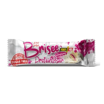 Brisee 25% - 20x55g Raspberry протеїнові батончики зі смаком малини для перекусу без зайвого цукру, підтримки енергії та ситості
