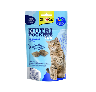 Вітамінні ласощі для котів GimCat Nutri Pockets Тунець + Мультивітамін - 60 г