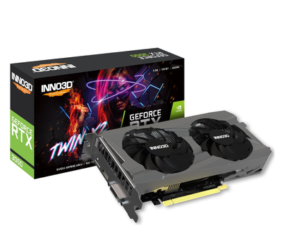 Видеокарта INNO3D GeForce RTX 3050 Twin X2 6GB GDDR6 (N30502-06D6-1880VA60) EU