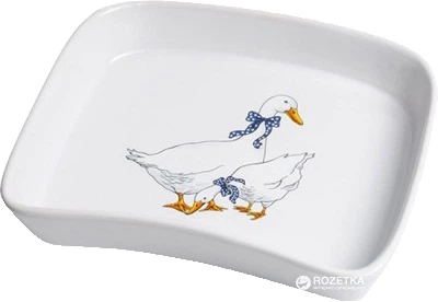 Маслянка прямокутна Limited Edition Гуси 16x14 см (1002960838G)