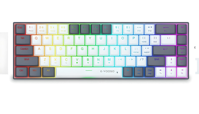 Клавиатура E-YOOSO A68 White-Grey Механичиская Игровая Проводная
