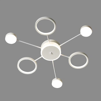 Люстра светодиодная-LED с пультом, DIMMER 126w Sneha (99502116067/3+3+1 WHITE)
