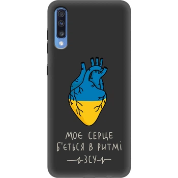 Силіконовий Чорний Чохол з Картинкою для Samsung Galaxy A70 (A705) Принт (Патріотичний) (36860-ysb002)