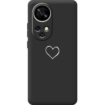 Силиконовый Черный Чехол с Картинкой для Ulefone Note 17 Pro Принт (Сердце) (65170-ysb82)