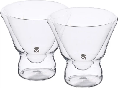 Набор стаканов MasterPro Mixology для коктейлей с двойными стенками 230 мл х 2 шт (BGMP-20202)