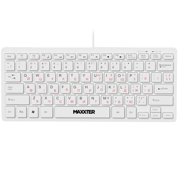 Клавіатура Maxxter KBM-C01W-UA White