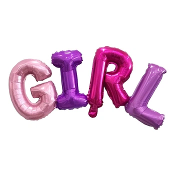 Фольговані Надувні Кульки GIRL Різнокольоровий
