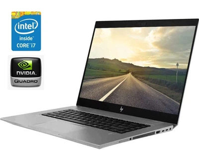 Мобильная рабочая станция HP ZBook Studio G5 / 15.6" (1920x1080) IPS / Intel Core i7-9750H (6 (12) ядер по 2.6 - 4.5 GHz) / 32 GB DDR4 / 480 GB SSD / nVidia Quadro P1000, 4 GB DDR5, 128-bit / WebCam б/у